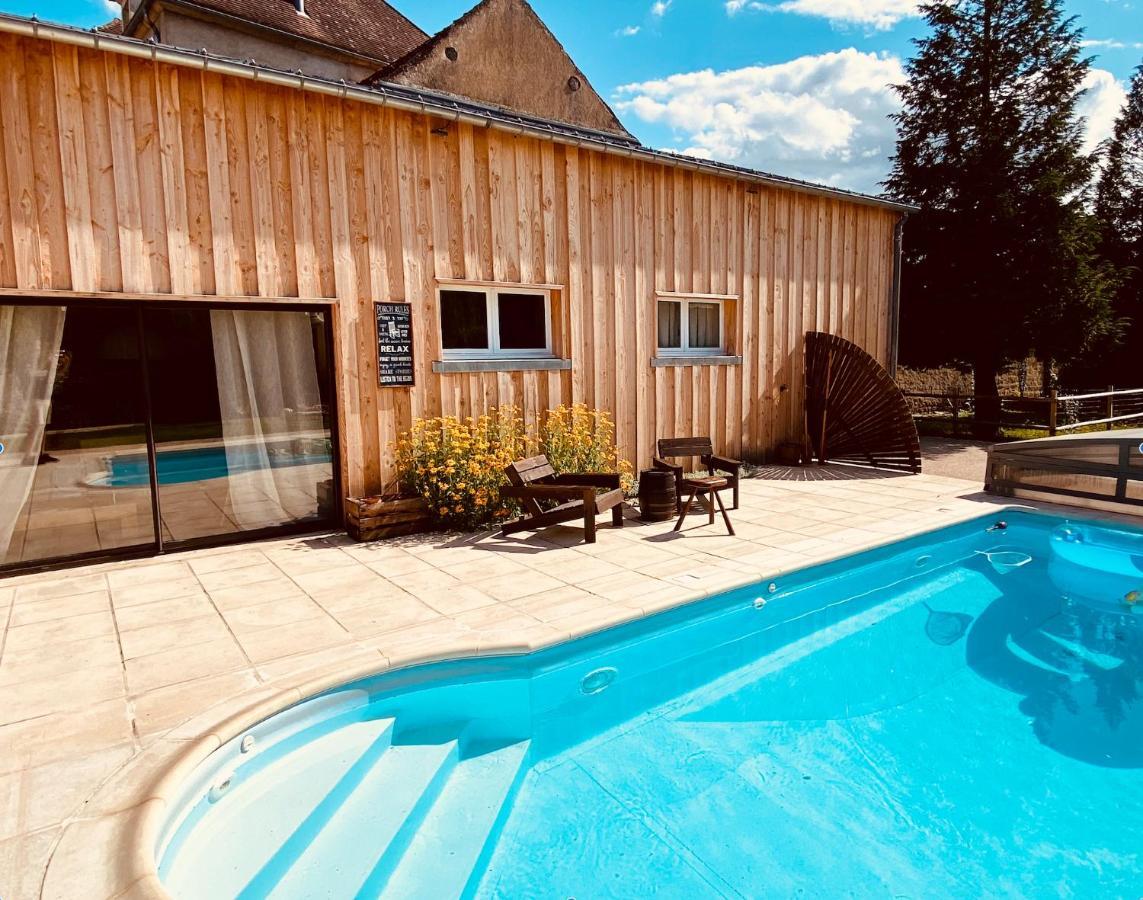 Pool House-L'Hirondelle De Sermizelles- Grand Jardin, Calme Et Nature Aux Portes Du Morvan Esterno foto