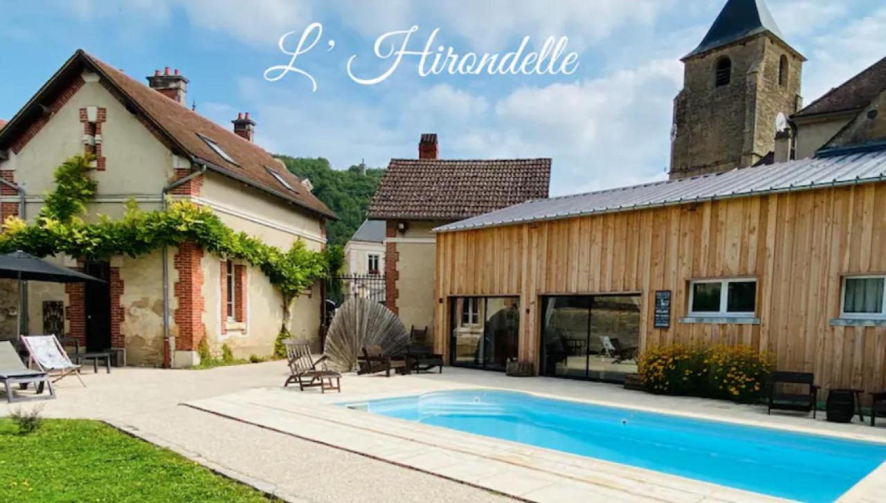 Pool House-L'Hirondelle De Sermizelles- Grand Jardin, Calme Et Nature Aux Portes Du Morvan Esterno foto